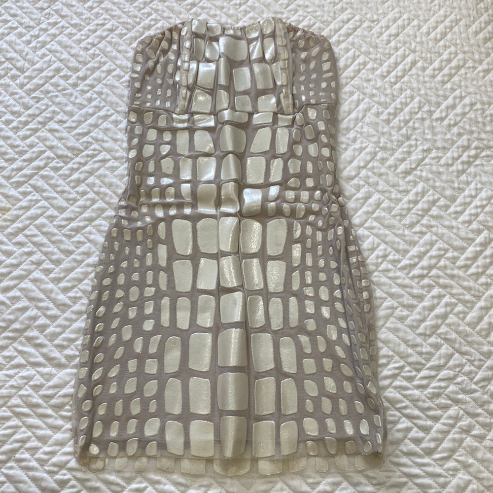 Baccio couture dress white size Small
